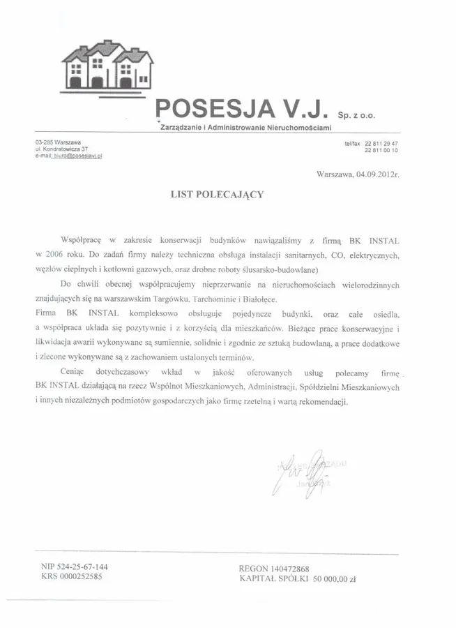 Skan referencji: Posesja